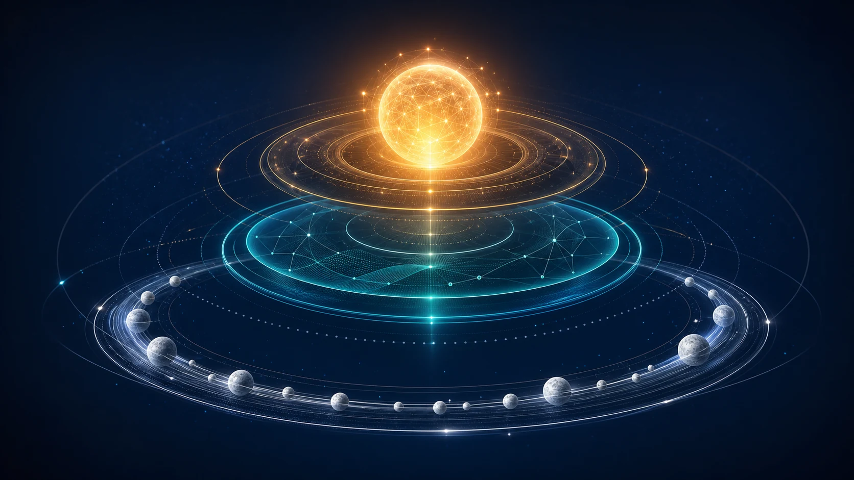 GPT-5.6 Sol, Terra, and Luna model family represented as a three-tier AI system
